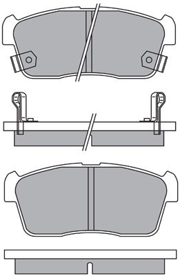 AISIN Piduriklotsi komplekt,ketaspidur ASN-2155