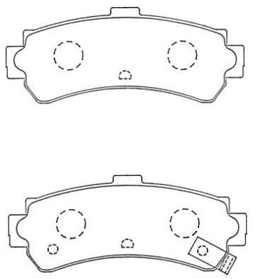 AISIN Комплект тормозных колодок, дисковый тормоз ASN-256