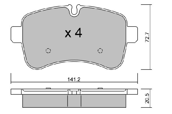 AISIN Комплект тормозных колодок, дисковый тормоз BPIV-2001
