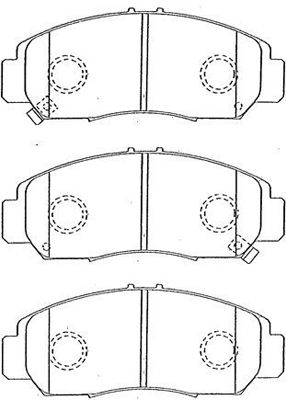 AISIN Комплект тормозных колодок, дисковый тормоз C1N030