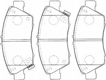 AISIN Комплект тормозных колодок, дисковый тормоз C1N041