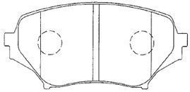 AISIN Комплект тормозных колодок, дисковый тормоз E1N054