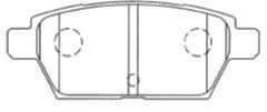 AISIN Комплект тормозных колодок, дисковый тормоз E2N067