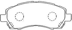 AISIN Комплект тормозных колодок, дисковый тормоз F1N014