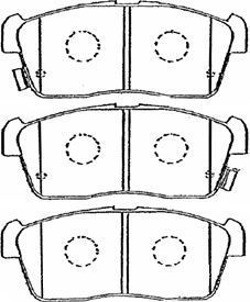 AISIN Комплект тормозных колодок, дисковый тормоз G1N006