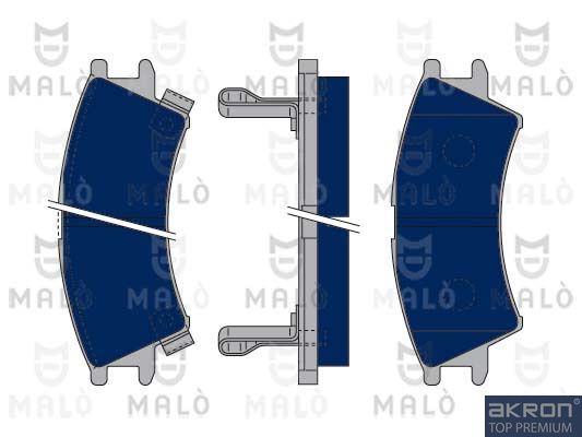 AKRON-MALÒ Комплект тормозных колодок, дисковый тормоз 1050018