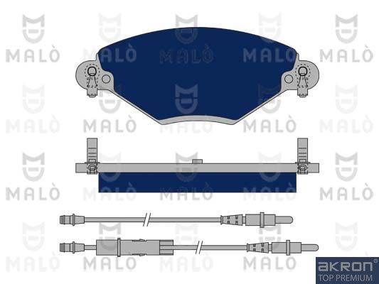 AKRON-MALÒ Комплект тормозных колодок, дисковый тормоз 1050032