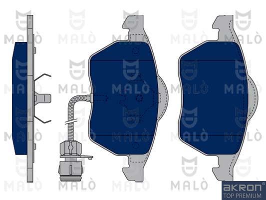 AKRON-MALÒ Комплект тормозных колодок, дисковый тормоз 1050057