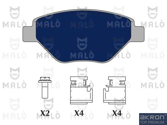 AKRON-MALÒ Комплект тормозных колодок, дисковый тормоз 1050677