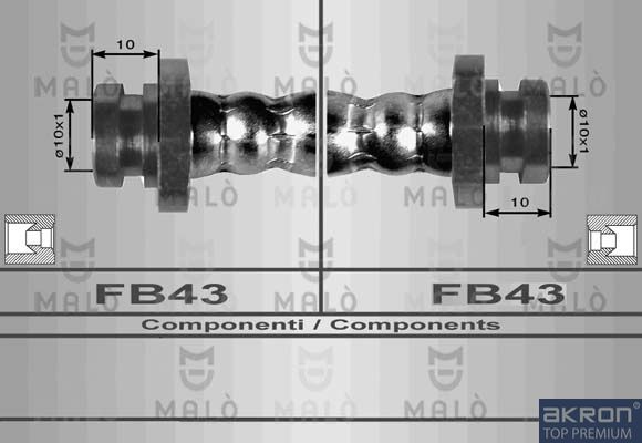 AKRON-MALÒ Тормозной шланг 80063