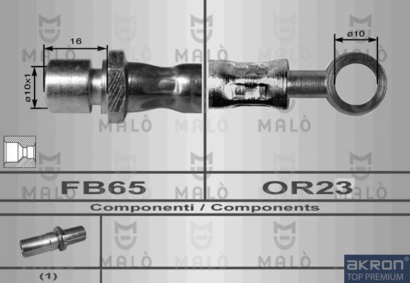 AKRON-MALÒ Тормозной шланг 80110