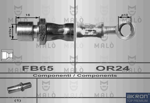 AKRON-MALÒ Тормозной шланг 80114
