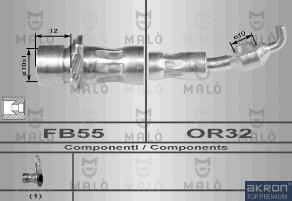 AKRON-MALÒ Тормозной шланг 80127