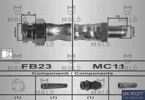 AKRON-MALÒ Тормозной шланг 80178
