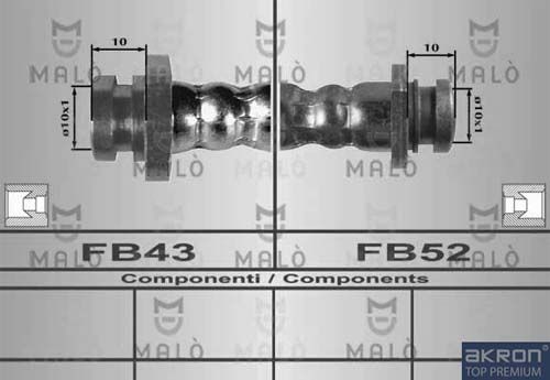 AKRON-MALÒ Тормозной шланг 80268