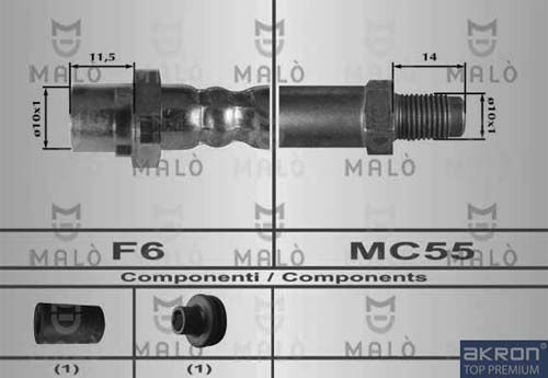 AKRON-MALÒ Тормозной шланг 80305