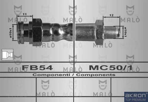 AKRON-MALÒ Тормозной шланг 80351