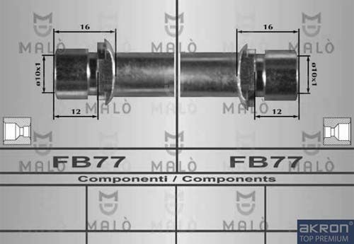 AKRON-MALÒ Тормозной шланг 80373
