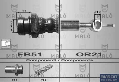 AKRON-MALÒ Тормозной шланг 80389