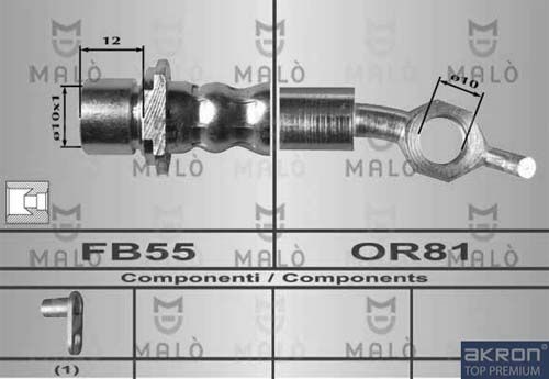 AKRON-MALÒ Тормозной шланг 80413