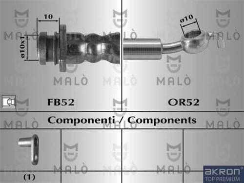 AKRON-MALÒ Тормозной шланг 80449