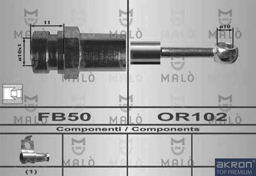 AKRON-MALÒ Тормозной шланг 80486