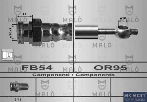AKRON-MALÒ Тормозной шланг 80501