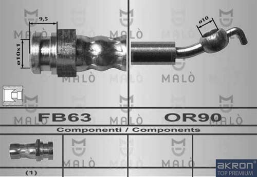 AKRON-MALÒ Тормозной шланг 80547