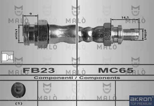 AKRON-MALÒ Тормозной шланг 80558
