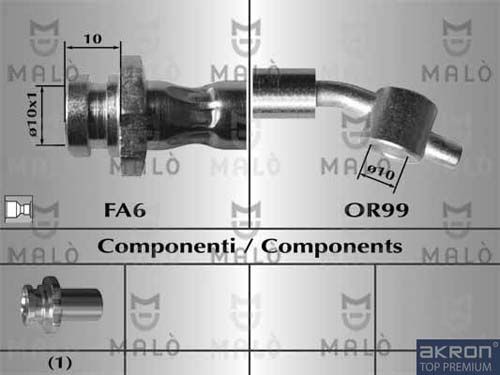 AKRON-MALÒ Тормозной шланг 80570