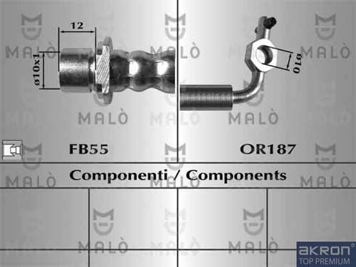 AKRON-MALÒ Тормозной шланг 80648