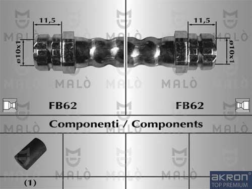 AKRON-MALÒ Тормозной шланг 80724