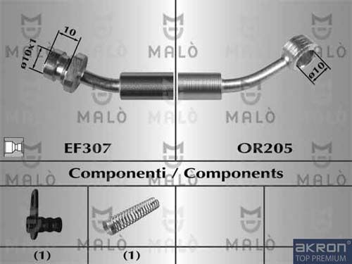 AKRON-MALÒ Тормозной шланг 80788