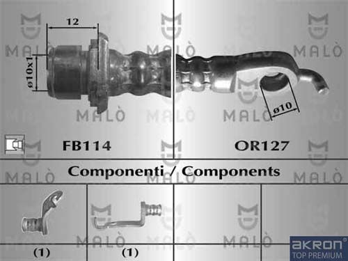 AKRON-MALÒ Тормозной шланг 80886