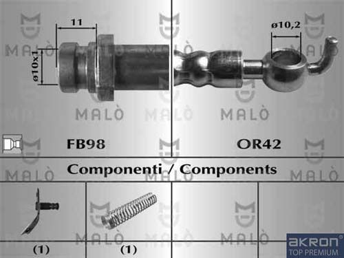 AKRON-MALÒ Тормозной шланг 80909