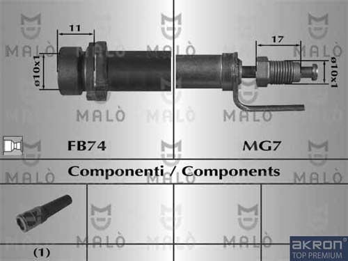 AKRON-MALÒ Тормозной шланг 80965