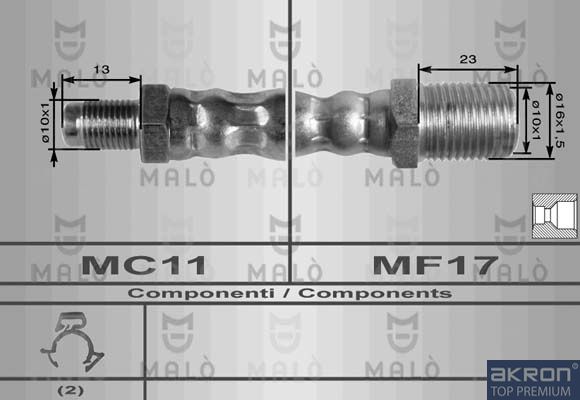 AKRON-MALÒ Тормозной шланг 8623