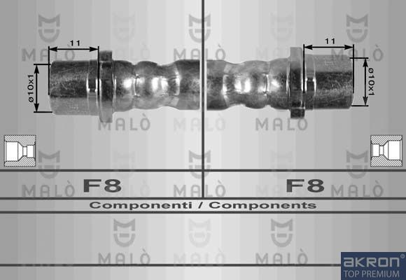 AKRON-MALÒ Тормозной шланг 8938