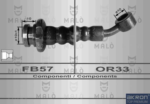 AKRON-MALÒ Тормозной шланг 8996