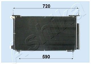 ASHIKA Конденсатор, кондиционер CND193013