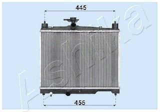 ASHIKA Radiaator,mootorijahutus RDA153041