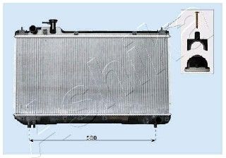 ASHIKA Radiaator,mootorijahutus RDA153096