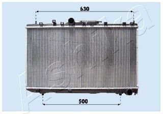 ASHIKA Radiaator,mootorijahutus RDA153098