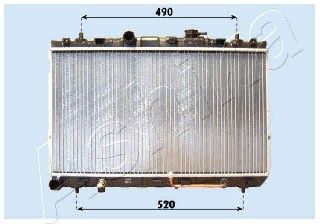 ASHIKA Radiaator,mootorijahutus RDA283100