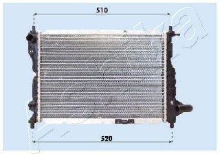 ASHIKA Radiaator,mootorijahutus RDA313024