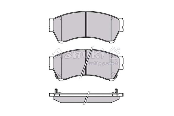 ASHUKI Piduriklotsi komplekt,ketaspidur M050-38