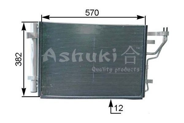 ASHUKI Kondensaator,kliimaseade Y550-93