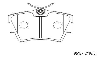 ASIMCO Комплект тормозных колодок, дисковый тормоз KD1518