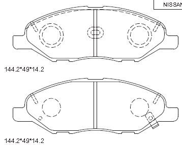 ASIMCO Piduriklotsi komplekt,ketaspidur KD1740