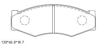 ASIMCO Комплект тормозных колодок, дисковый тормоз KD1748